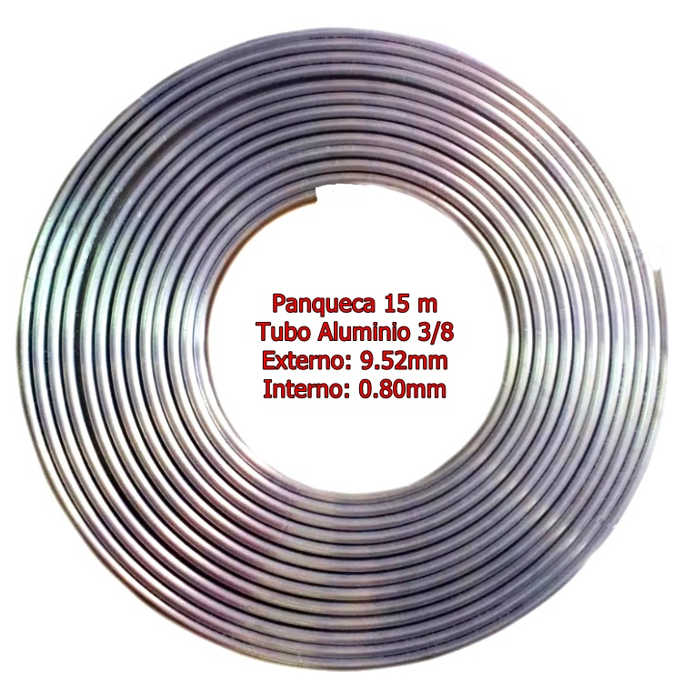 Tubo Alumínio Panqueca 3/8 (9,52x0,80mm) Ar Condicionado Reparar Freezer