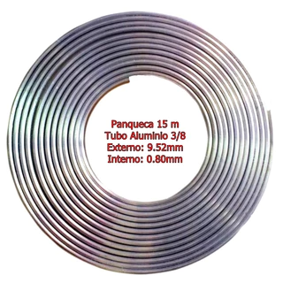 Tubo Alumínio Panqueca 3/8 (9,52x0,80mm) Ar Condicionado Reparar Freezer