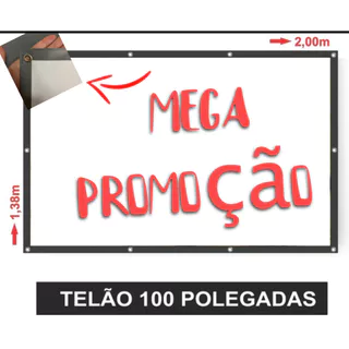 TELA telão de projeção 100 polegadas material Matte White mega promoção do mês postagem rápida