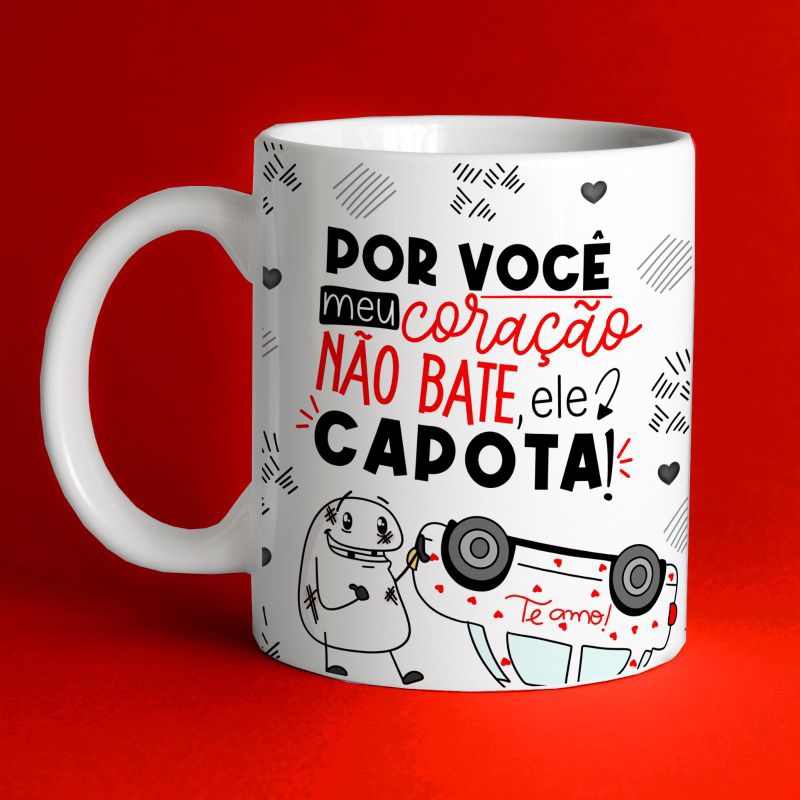 Caneca Personalizada Dia dos Namorados 2023 Flork Bentô com frases divertidas. (Diversas opções)