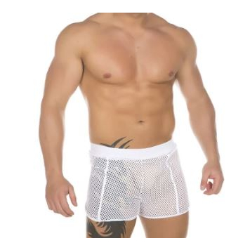 Cueca Boxer em Arrastão Pimenta Sex (Branca, Vermelha ou Preta)