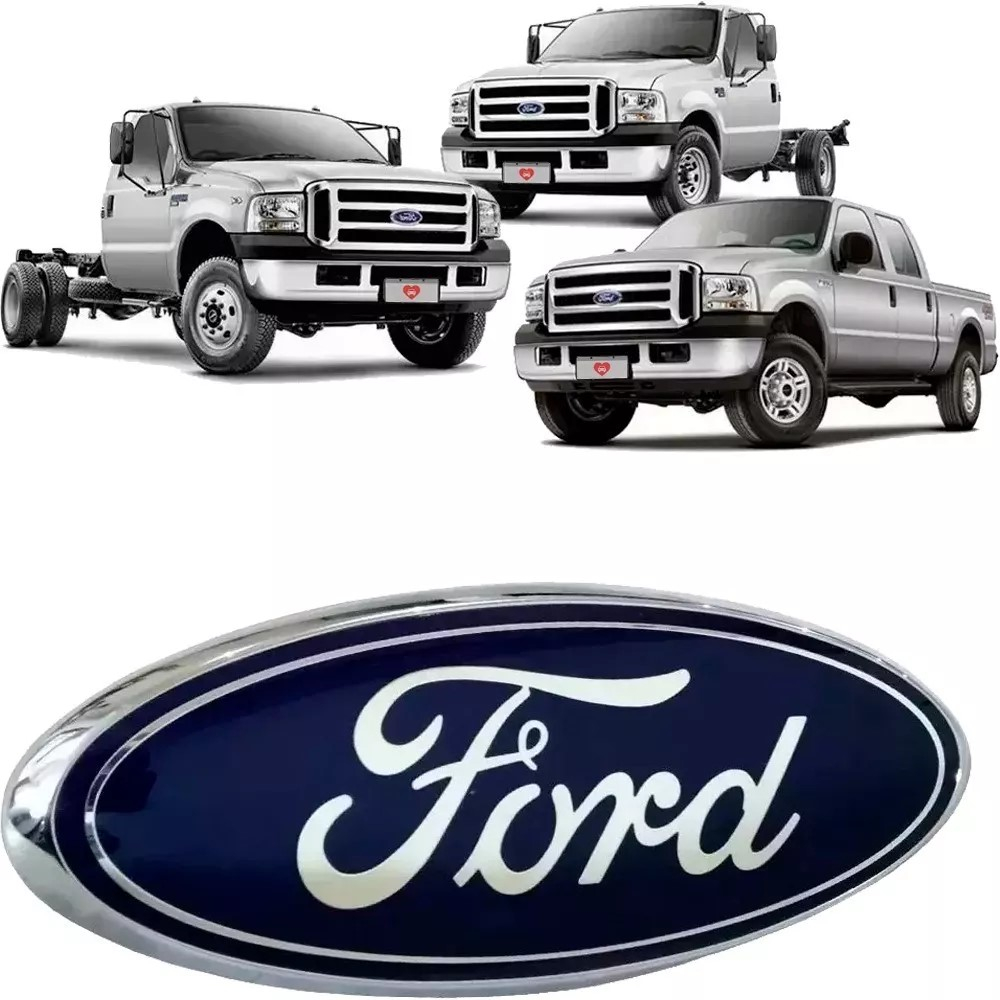 Emblema Logo Grade Dianteira F250 F350 F4000 2007 Até 2016