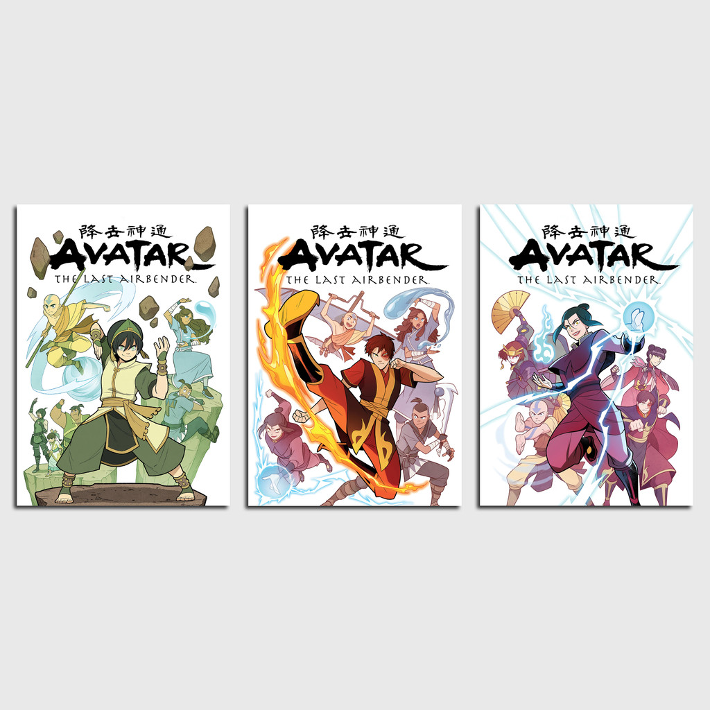 Trio Quadro Avatar Toph Azula Zuko Poster em MDF | Shopee Brasil