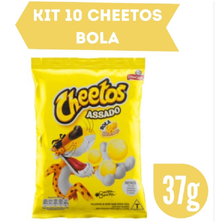 Salgadinho Cheetos Bola Queijo Suiço 45g - 3 unidades