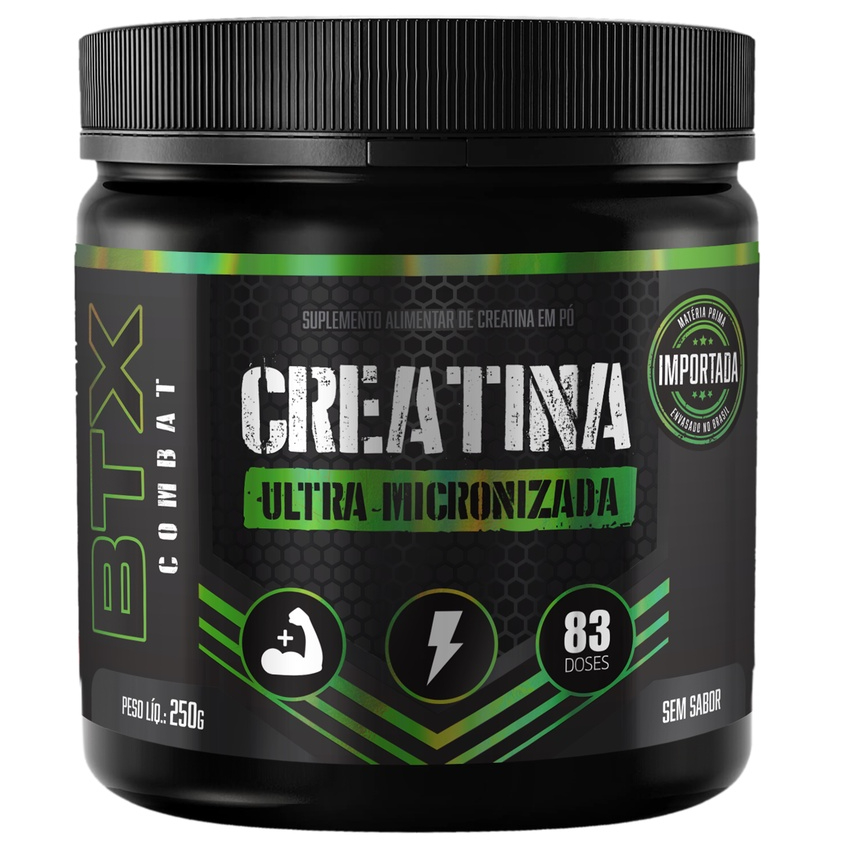Creatina Monohidratada 100% Pura Btx Combat C/ Laudo