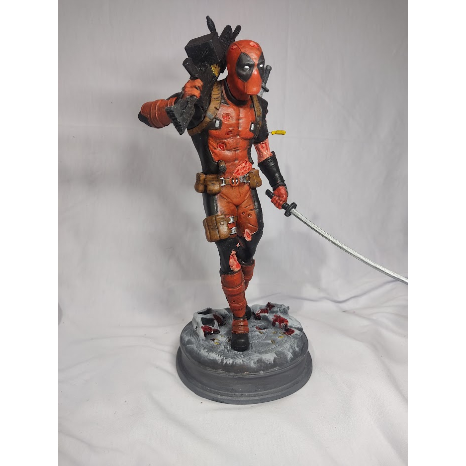 Estátua deadpool action figure 25cm