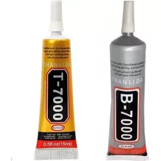 Cola para Fixar Telas e Componentes de celular T7000 110 ML/15 ML Preta B7000 110 ML/15 ML Transparente A Pronta Entrega