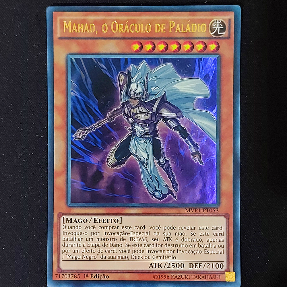 Mahad, O Oráculo de Paládio Ultra RARO MVP1 Yugioh Original | Shopee Brasil