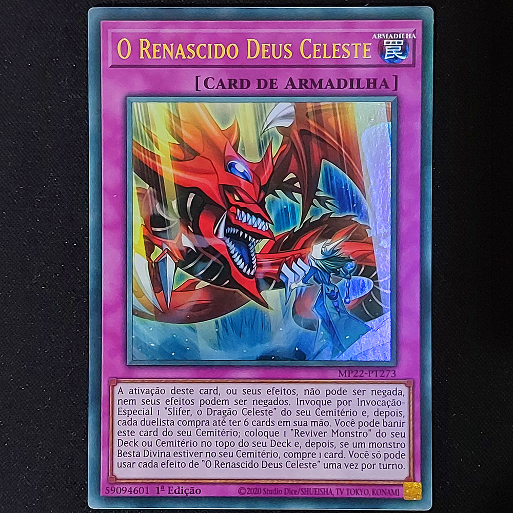 O Renascido Deus Celeste Ultra RARO MP22 Yugioh Original