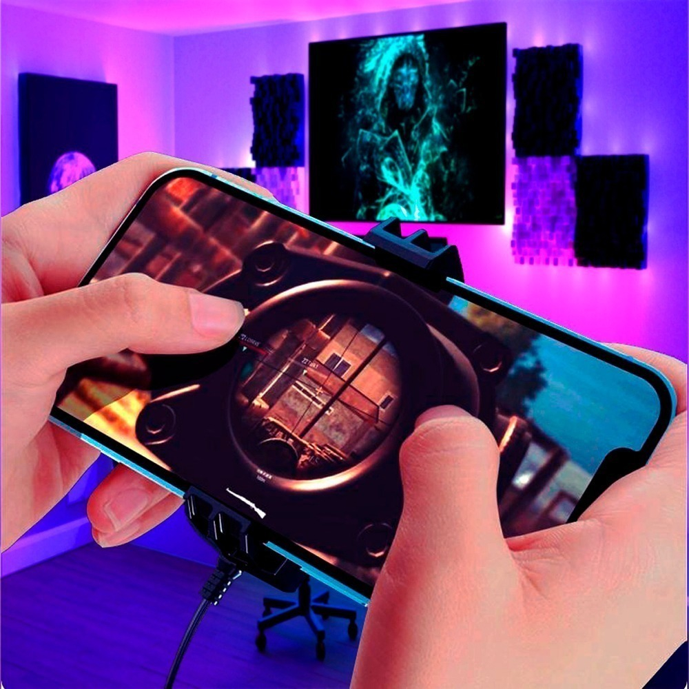 Cooler para Celular Ventilador Gamer Resfriamento Portátil Suporte para  Celular