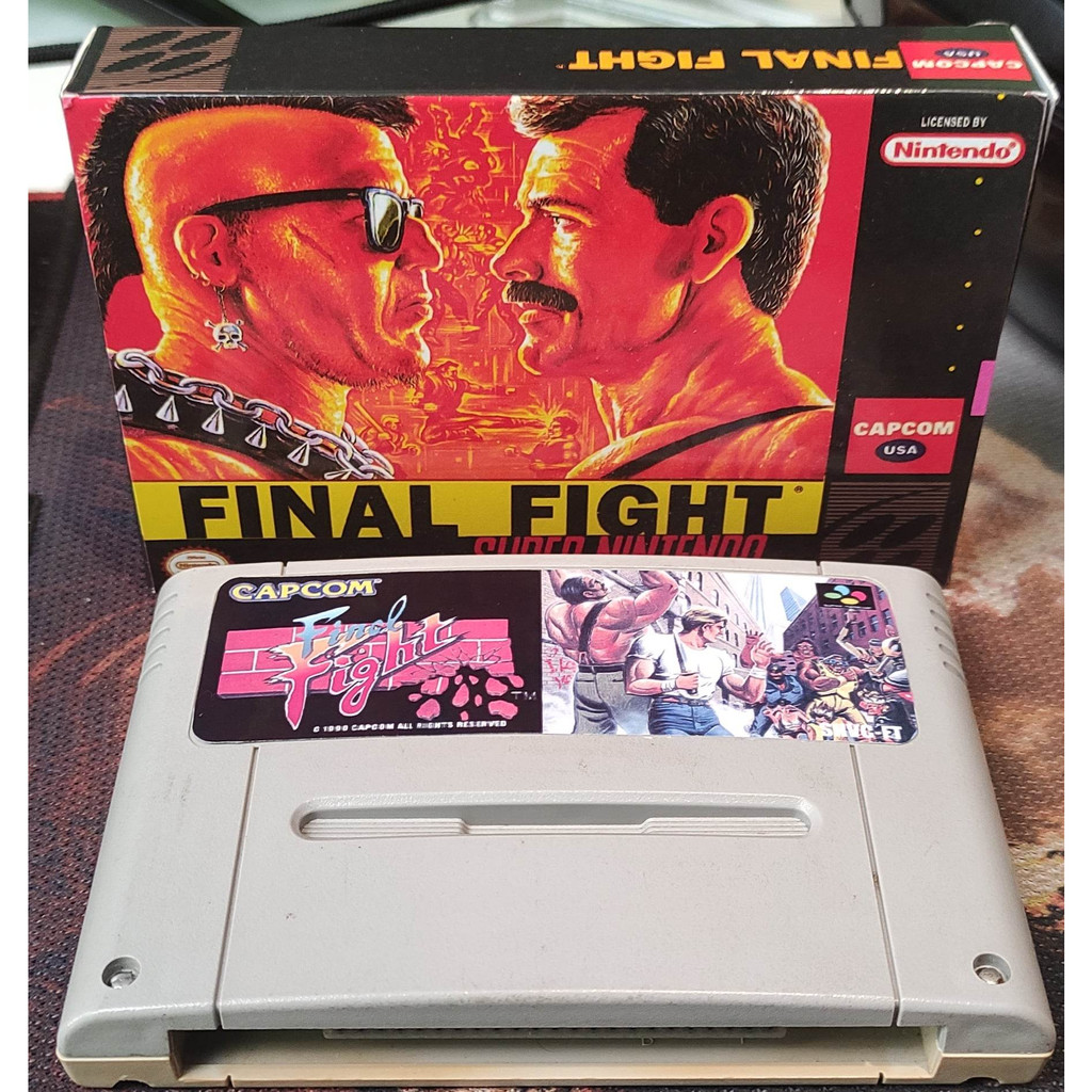 Jogo Final Fight pcb Original repro Super Famicom / Super Nintendo Snes ...