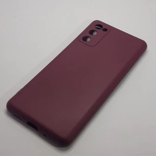 Capinha case em Silicone Flex Aveludada para S20 FE Fechada Sem Logo.