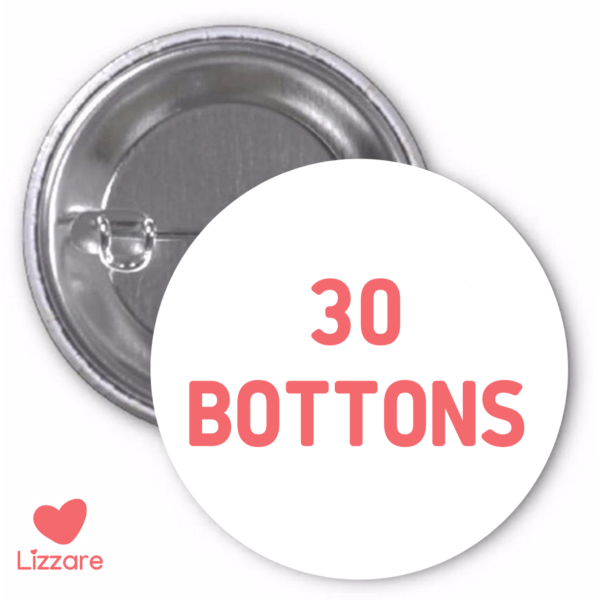 kit 30 bottons personalizados sua imagem logo buton button botton ...