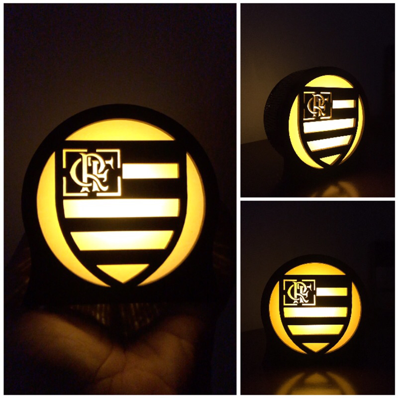 Luminária de mesa Futebol Time Flamengo