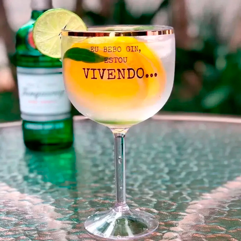 15 Taças de Gin com Borda Personalizadas