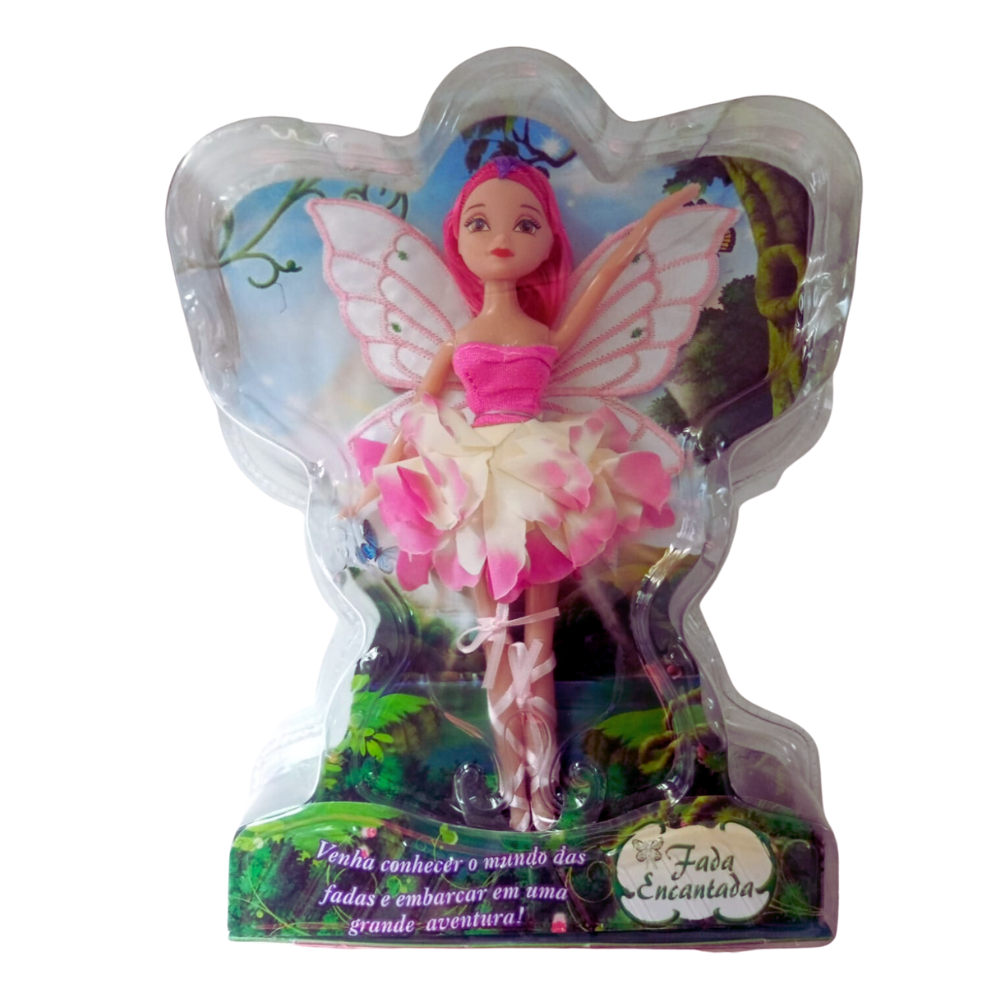 Boneca Fada Encantada Rosa - Fenix - A sua Loja de Brinquedos, 10% Off no  Boleto ou PIX