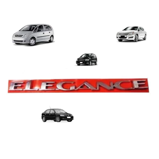 Emblema Elegance Letreiro Cromado Vectra Zafira Astra Meriva 2006/... Unidade