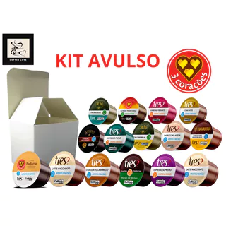 Cápsulas 3 Corações Kit Sortido Unidades Avulsas