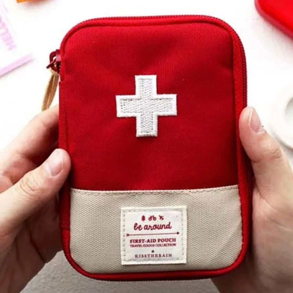 Bolsa de armazenamento para medicamentos de primeiros socorros – Saco portátil de remédio