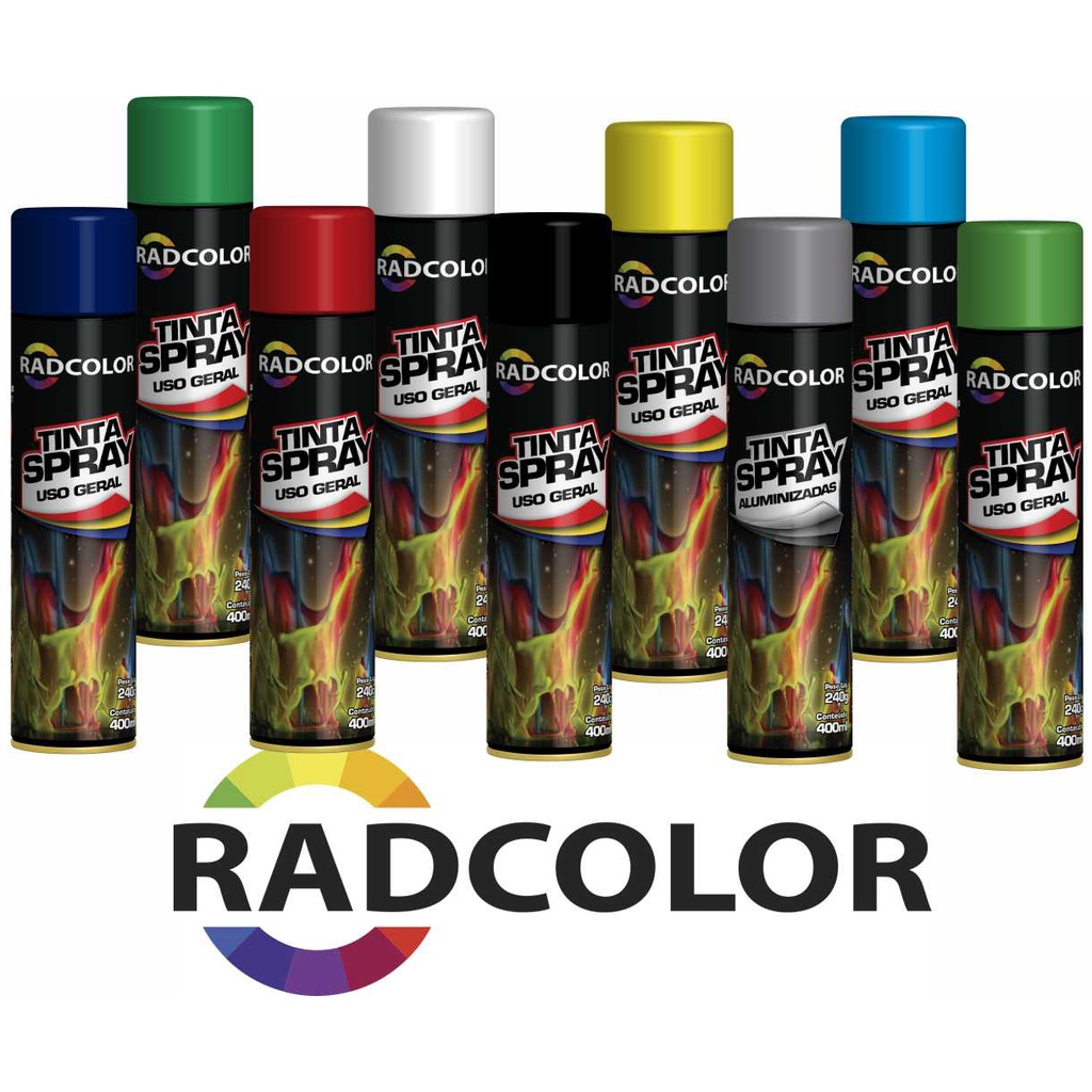 Tinta Spray - Uso Geral (400 ml) Radcolor Radnaq | Shopee Brasil