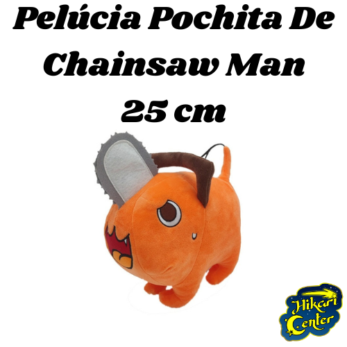 Pelúcia Personagem Pochita Anime Chainsaw Man - ATM - Pelúcia