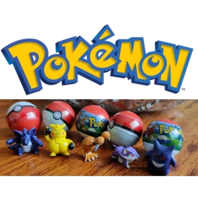 Bonecos Brinquedo Pokemon Kit 20 Capsulas Pokebola Dedoche em