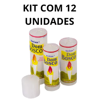 Vela Votiva 7 Dias Branca 12 Unidades