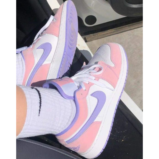 Tenis Feminino Nike Air Jordan Low - Rosa/Roxo | Shopee Brasil