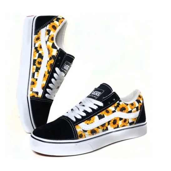 Tenis vans online girasoles