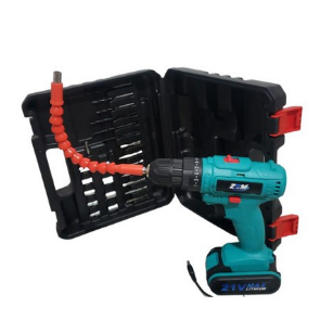 Parafusadeira E Furadeira ZEM Bateria 21v 30bits + Maleta + acessórios