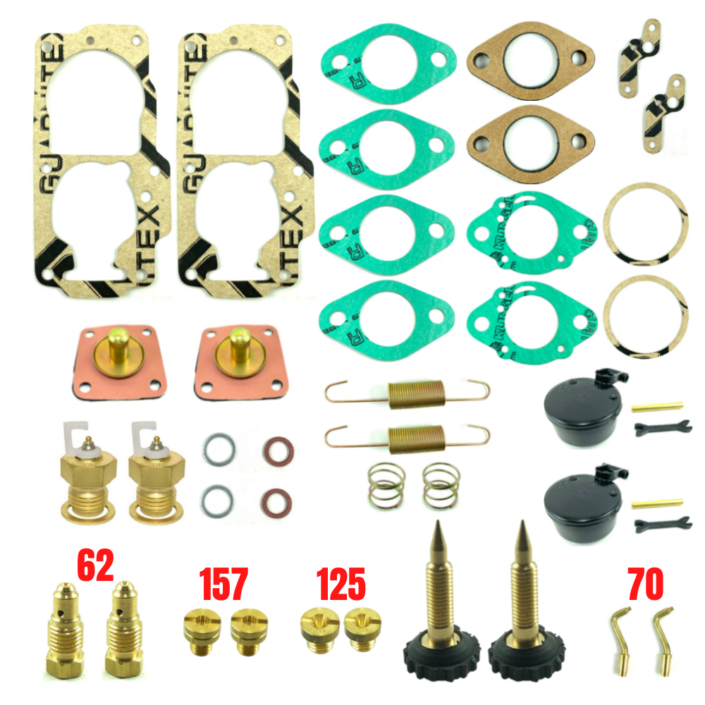 Kit Reparo Carburador Kombi 1600 Alcool Carburação Dupla Ano 82 A 91