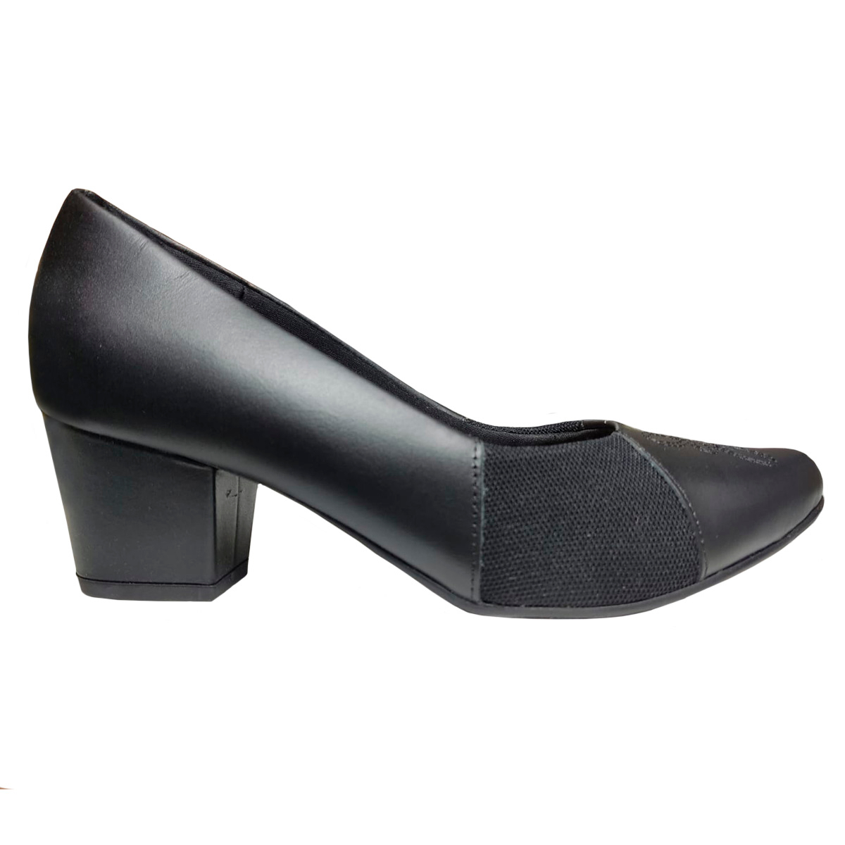 Scarpin couro usaflex liso hot sale preto