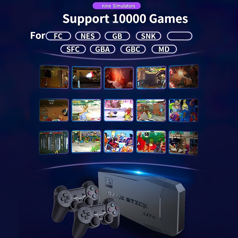 Game Stick 4K 10000 Game X8 Original Support 14 Simuators Dual system For  Android TV Box with WiFi Retro Video Game Consoles - AliExpress