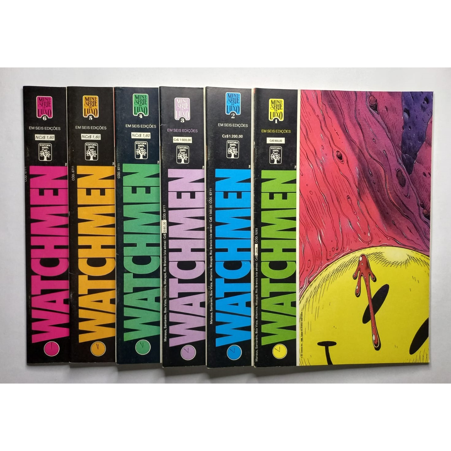 Watchmen 1ª Serie 1 2 3 4 5 6 Minisserie Completa Editora Abril 1988 ...