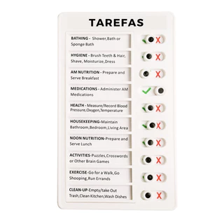 Lousa de Planejamento Diário Mensal de Tarefas Atividades Compromissos Customizável