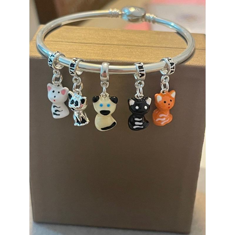 berloques charms gato gatinhos cores PET mascote vivara pandora