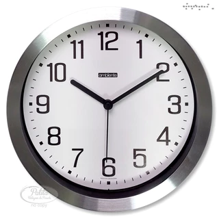 Relogio Parede Aluminio Escovado Redondo Decorativo Cozinha Presente Decoracao para Apartamento Casa