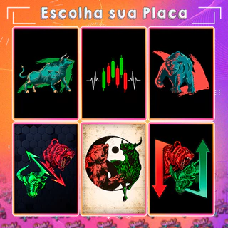 Placa Mercado Financeiro, Trader, Forex, Bitcoin