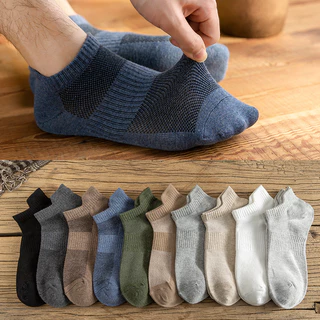 Kit de Meias Cano Curto Soquete Algodão Masculino Feminino Unissex