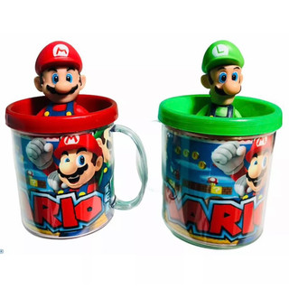 Kit 2 Bonecos Super Mario E Luigi + Caneca Personalizada em Oferta na Shopee