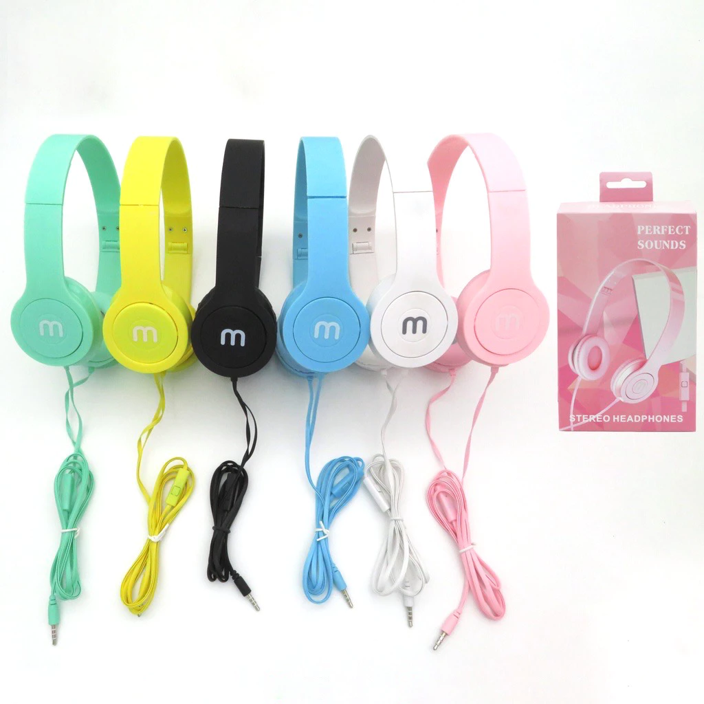 Fone De Ouvido com Fio entrada P2 com microfone Estéreo Dobrável KA-867