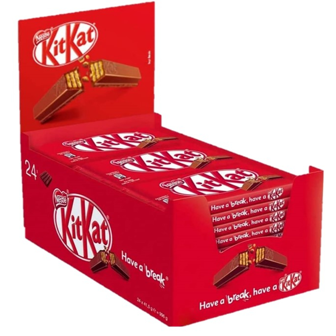 KitKat Nestle Chocolate Caixa Com 24u X 41g | Shopee Brasil