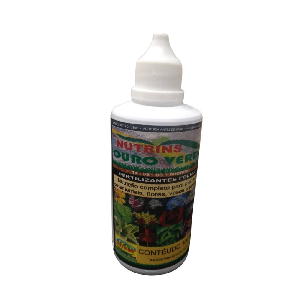 Fertilizante Foliar Para Plantas Ornamentais Flores Vasos Jardins Ouro ...