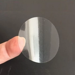 Adesivo transparente lacre de sacola 4x4 cm em rolo escolha sua quantidade