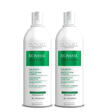 Biomask 1 Litro Shampoo + Condicionador Uso Profissional | Shopee Brasil