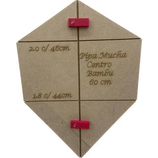 Gabarito Pipa Mucha 60 Cm