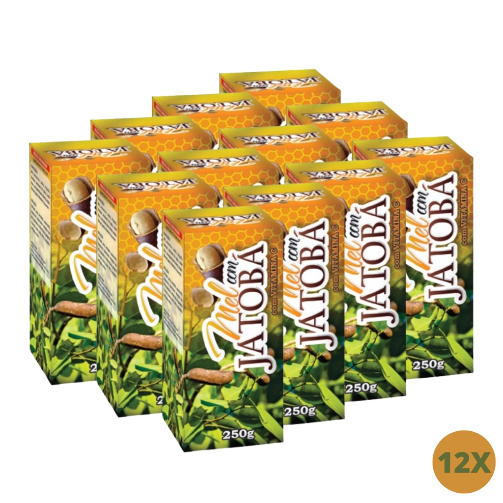 Kit revenda com 12 Xarope Mel com Jatobá com Vitamina C - 250g