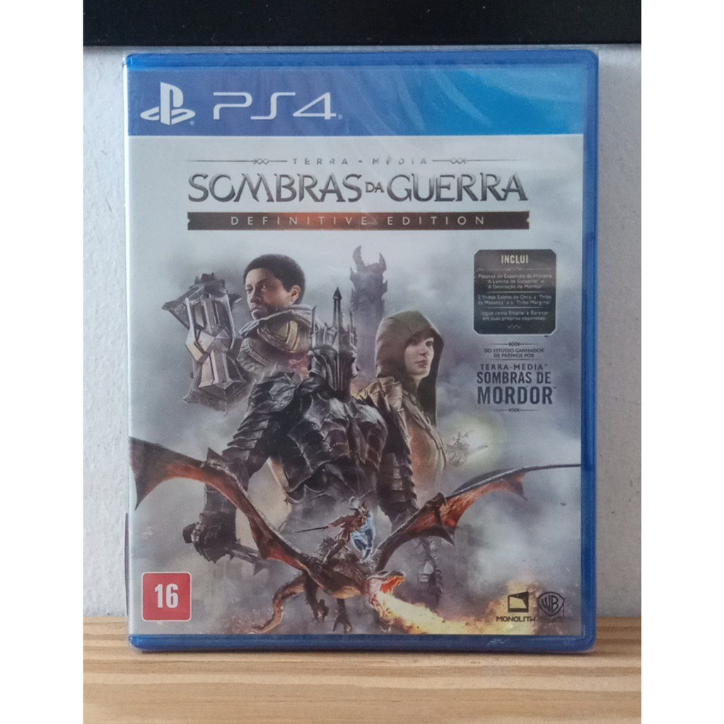 Sombras Da Guerra Definitive Definitiva Ps4 Mídia Física