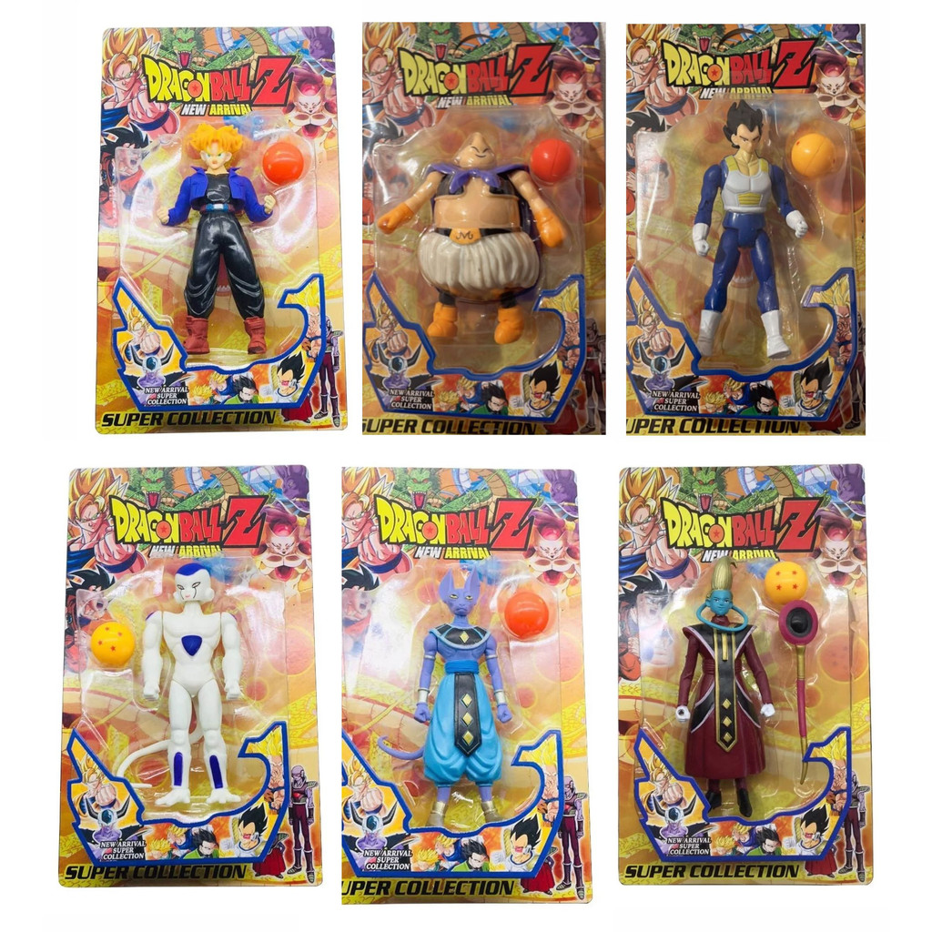 Kit Boneco Dragon Ball Z Action figure Goku, Bills, Majin Boo, Zamasu,  Shenlong e Esféras