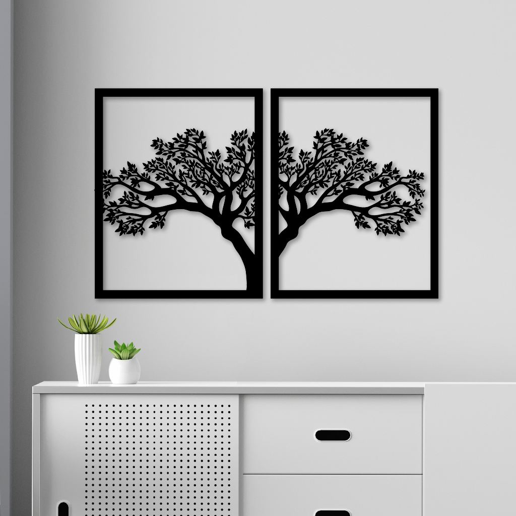 Quadro Decorativo Vazado em MDF 3mm Flor 45x72